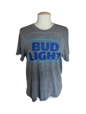 Bud Ligjt Gray Vintage Tshirt